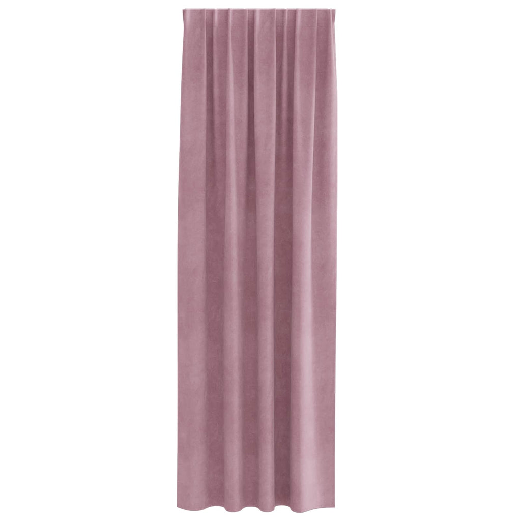 Verdunkelungsvorhänge 2 pcs Dunkelrosa 140 x 245 cm Samt