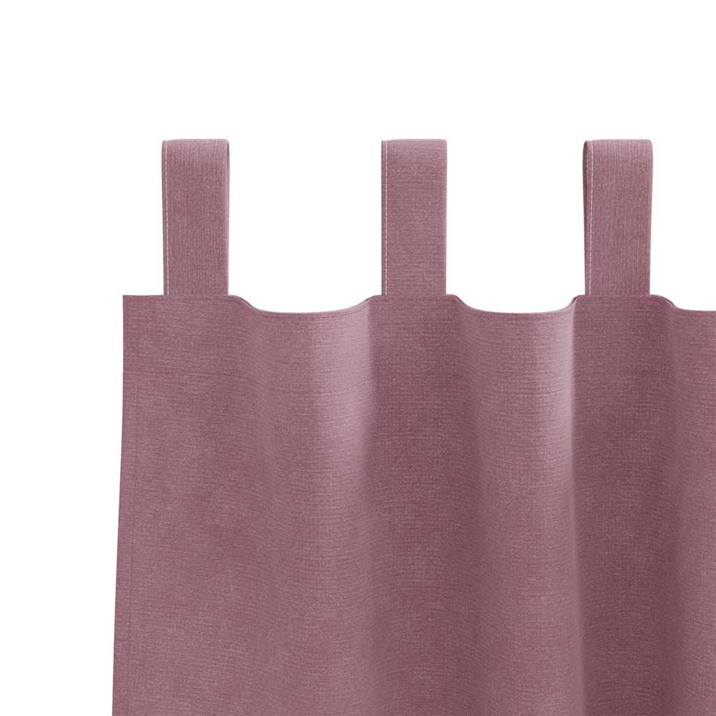 Verdunkelungsvorhänge 2 pcs Dunkelrosa 140 x 245 cm Samt
