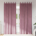 Verdunkelungsvorhänge 2 pcs Dunkelrosa 140 x 245 cm Samt