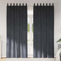 Verdunkelungsvorhänge 2 pcs Hellgrau 140 x 225 cm Samt