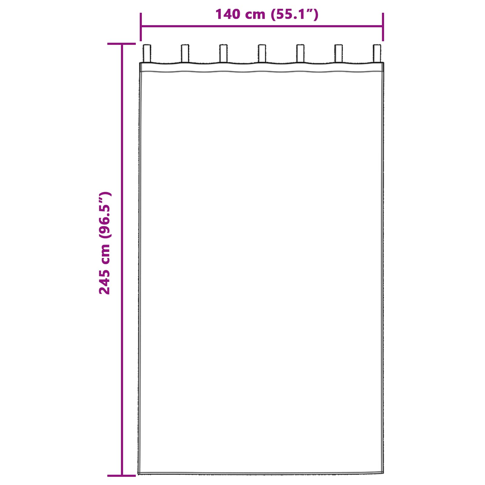 Verdunkelungsvorhänge 2 pcs Hellgrau 140 x 245 cm Samt