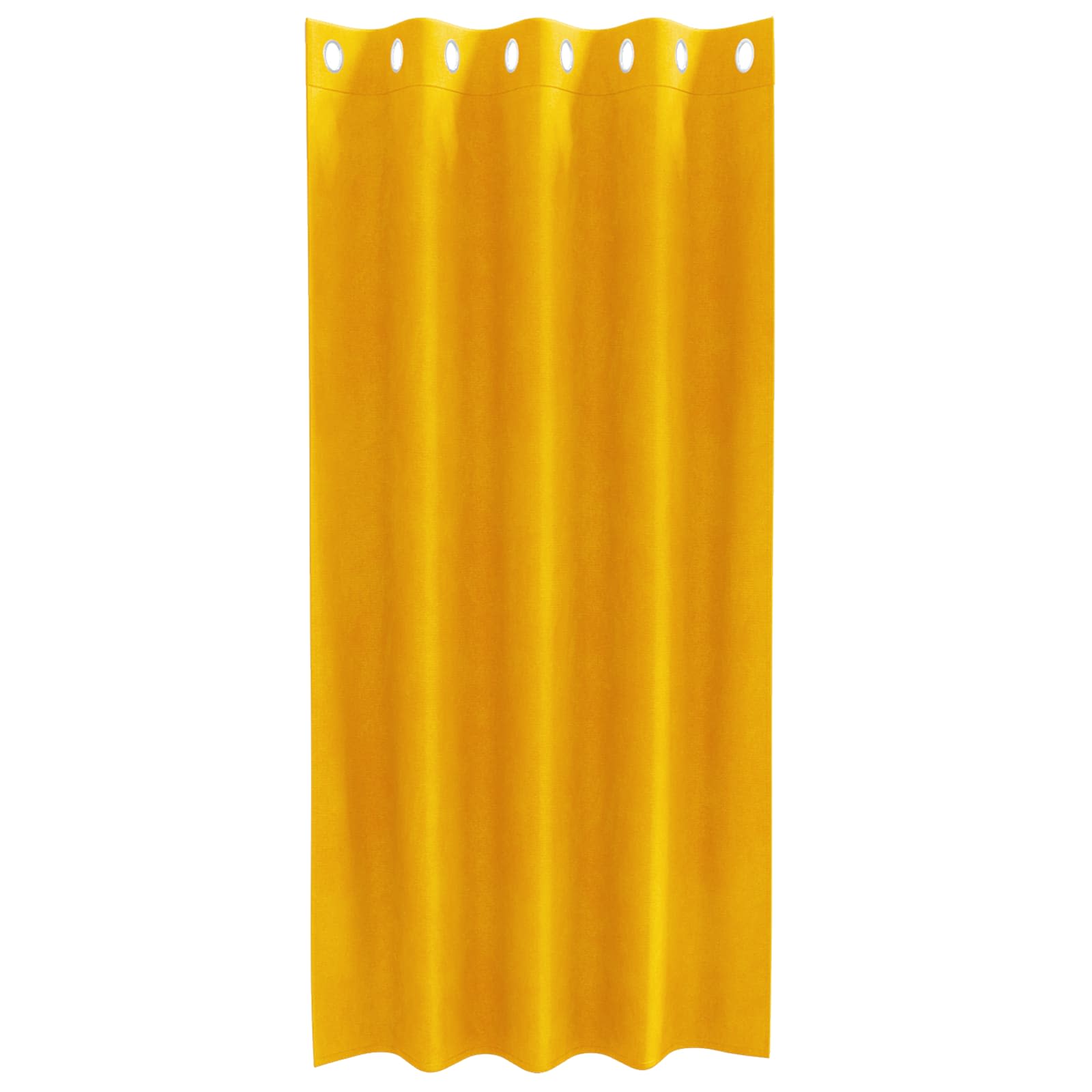 Verdunkelungsvorhänge 2 pcs Senfgelb 140 x 175 cm Samt
