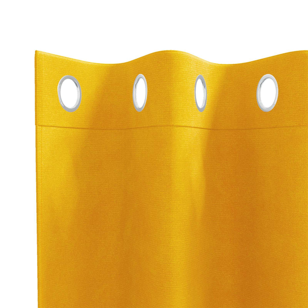 Verdunkelungsvorhänge 2 pcs Senfgelb 140 x 225 cm Samt