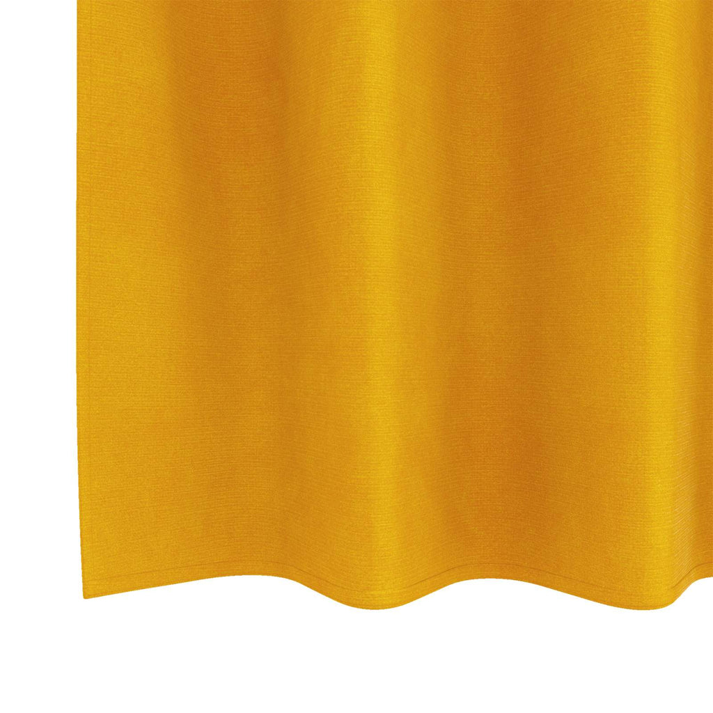 Verdunkelungsvorhänge 2 pcs Senfgelb 140 x 225 cm Samt