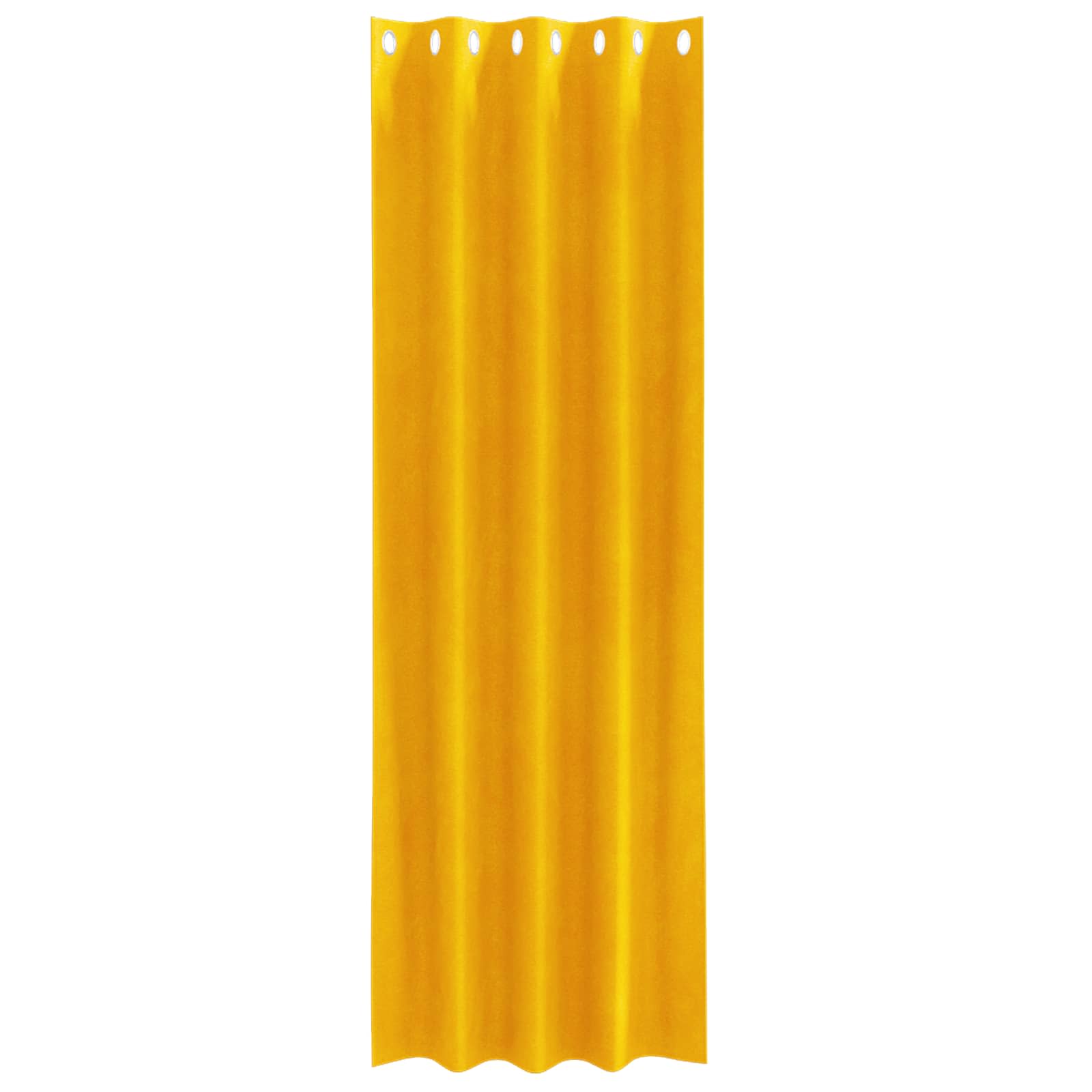 Verdunkelungsvorhänge 2 pcs Senfgelb 140 x 245 cm Samt