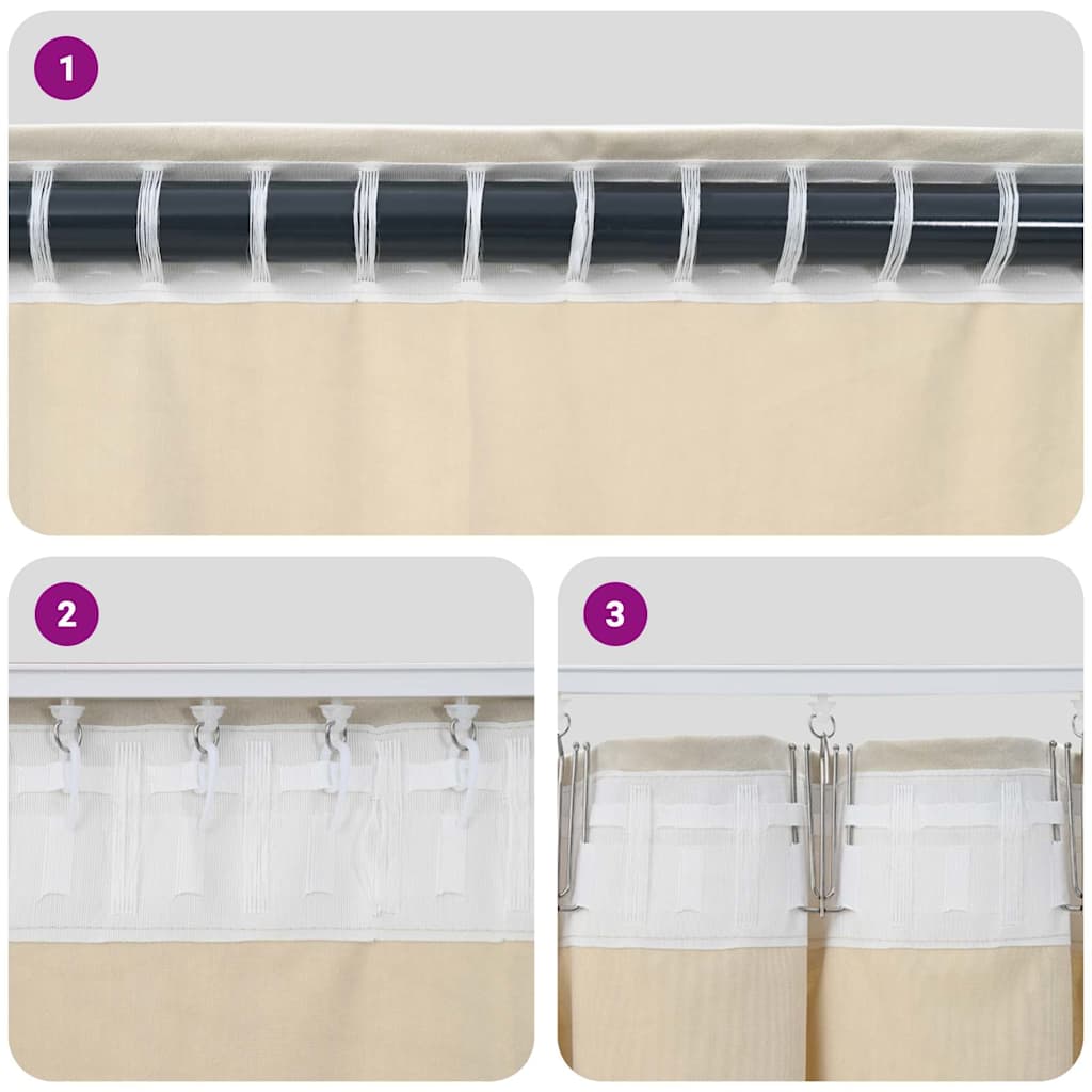 Verdunkelungsvorhänge 2 pcs Senfgelb 140 x 245 cm Samt