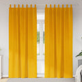 Verdunkelungsvorhänge 2 pcs Senfgelb 140 x 260 cm Samt