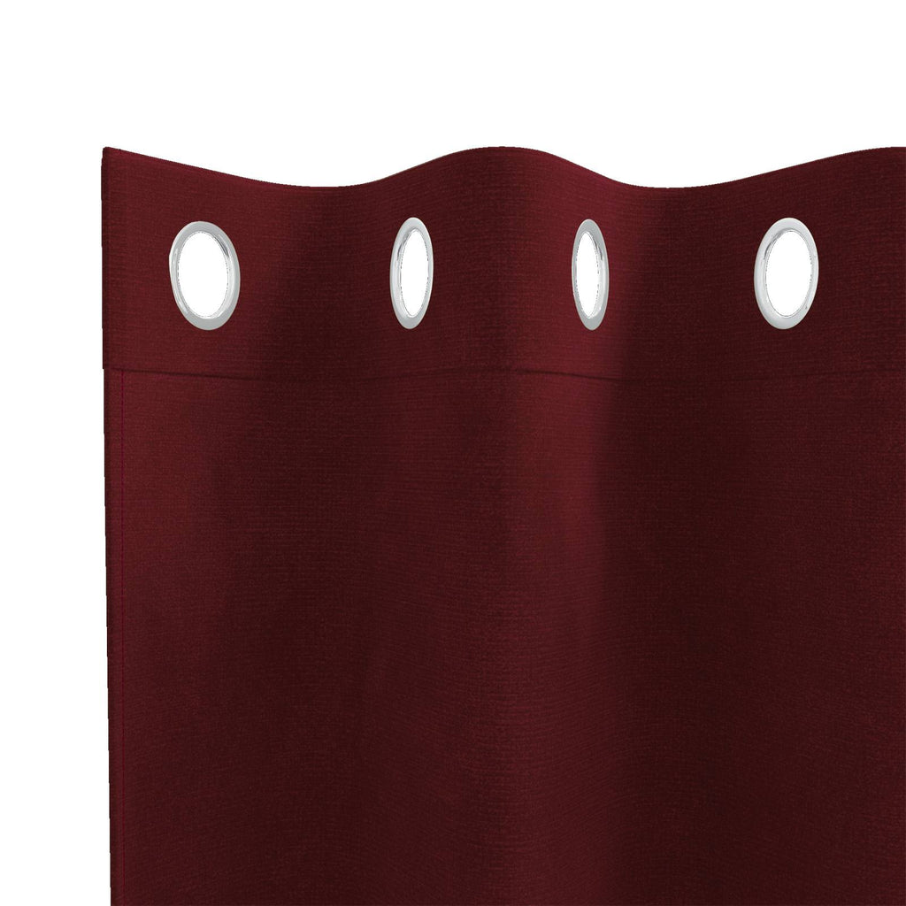 Verdunkelungsvorhänge 2 pcs Weinrot 140 x 225 cm Samt