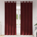 Verdunkelungsvorhänge 2 pcs Weinrot 140 x 225 cm Samt