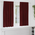 Verdunkelungsvorhänge 2 pcs Weinrot 140 x 175 cm Samt