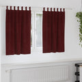 Verdunkelungsvorhänge 2 pcs Weinrot 140 x 140 cm Samt