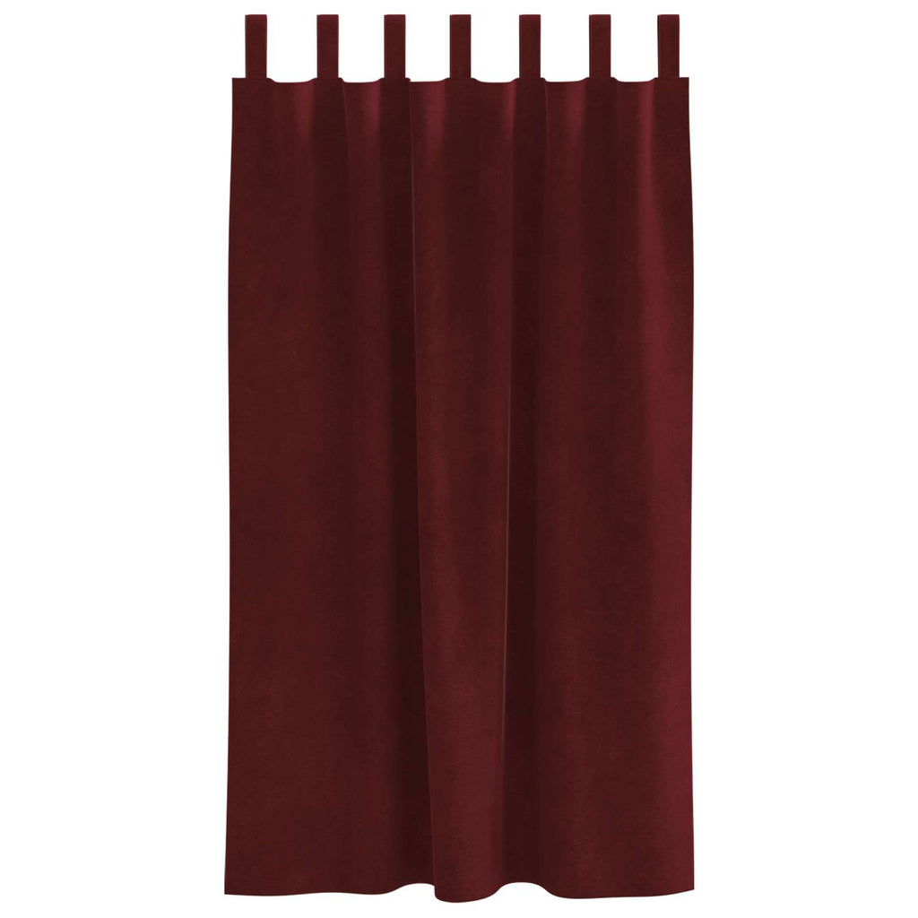 Verdunkelungsvorhänge 2 pcs Weinrot 140 x 175 cm Samt