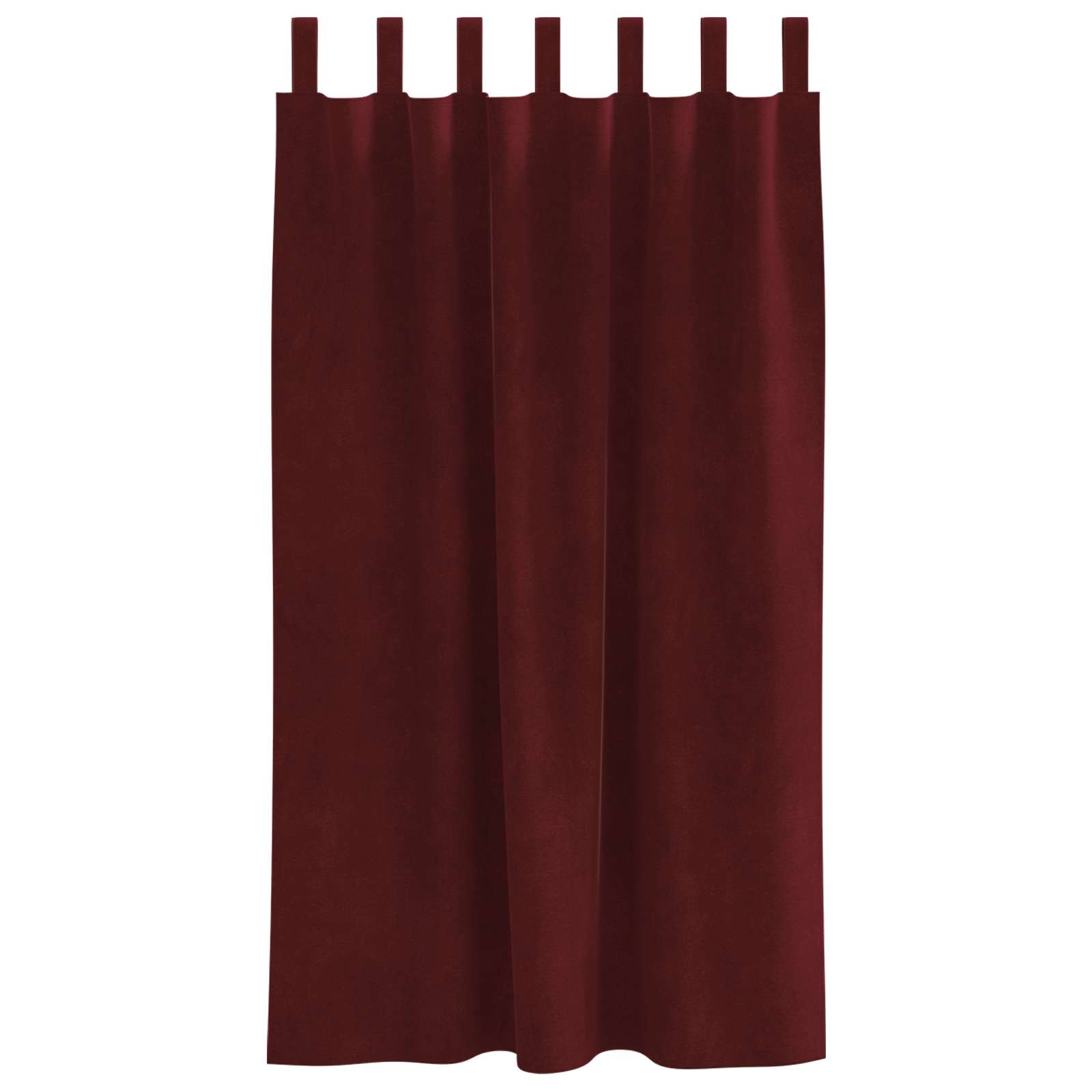 Verdunkelungsvorhänge 2 pcs Weinrot 140 x 175 cm Samt