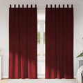 Verdunkelungsvorhänge 2 pcs Weinrot 140 x 245 cm Samt