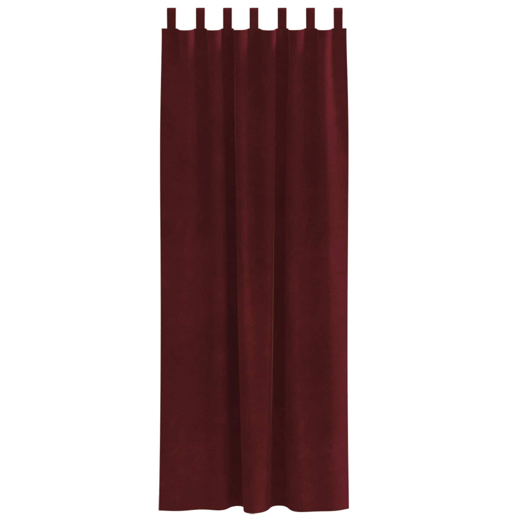 Verdunkelungsvorhänge 2 pcs Weinrot 140 x 245 cm Samt