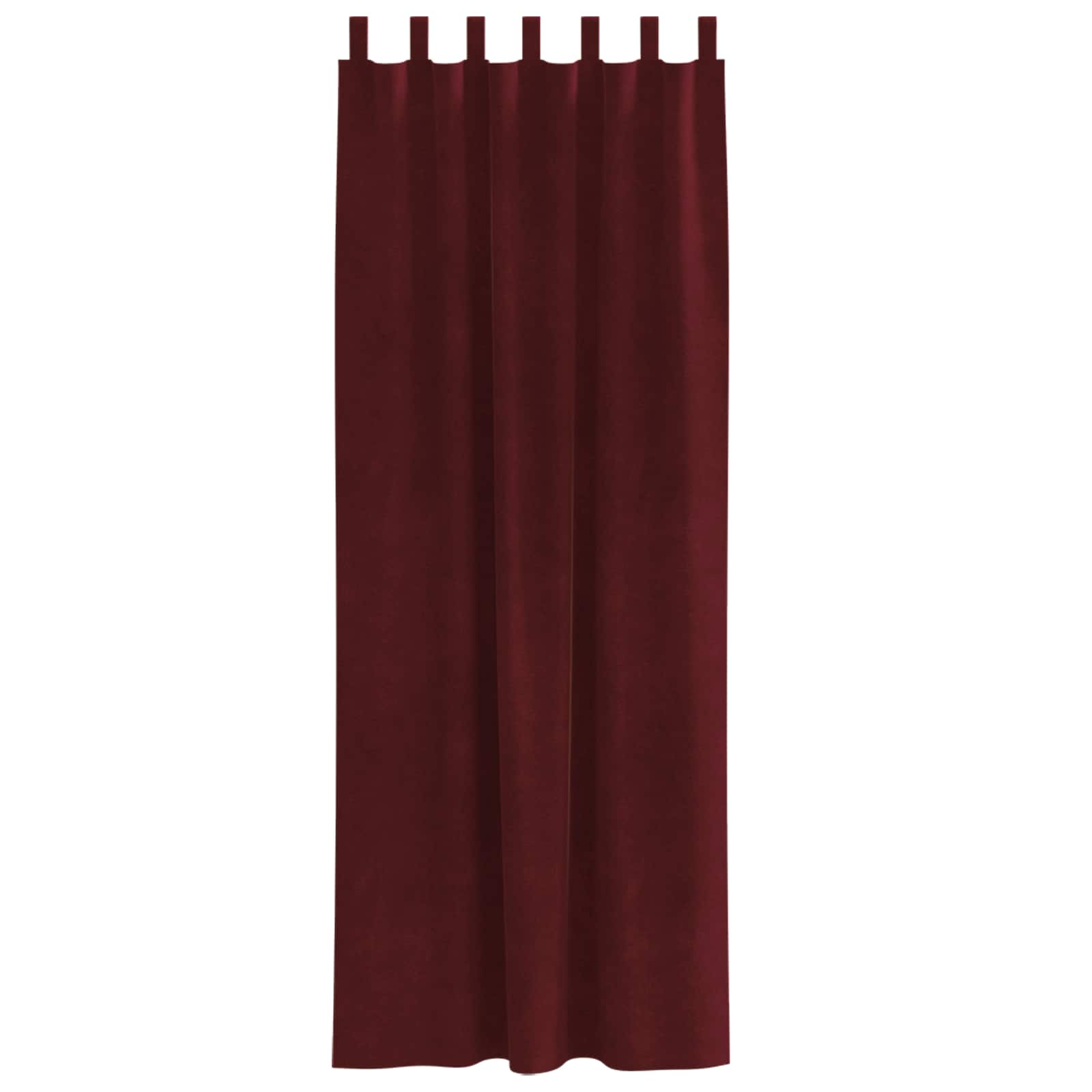 Verdunkelungsvorhänge 2 pcs Weinrot 140 x 245 cm Samt