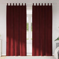 Verdunkelungsvorhänge 2 pcs Weinrot 140 x 260 cm Samt