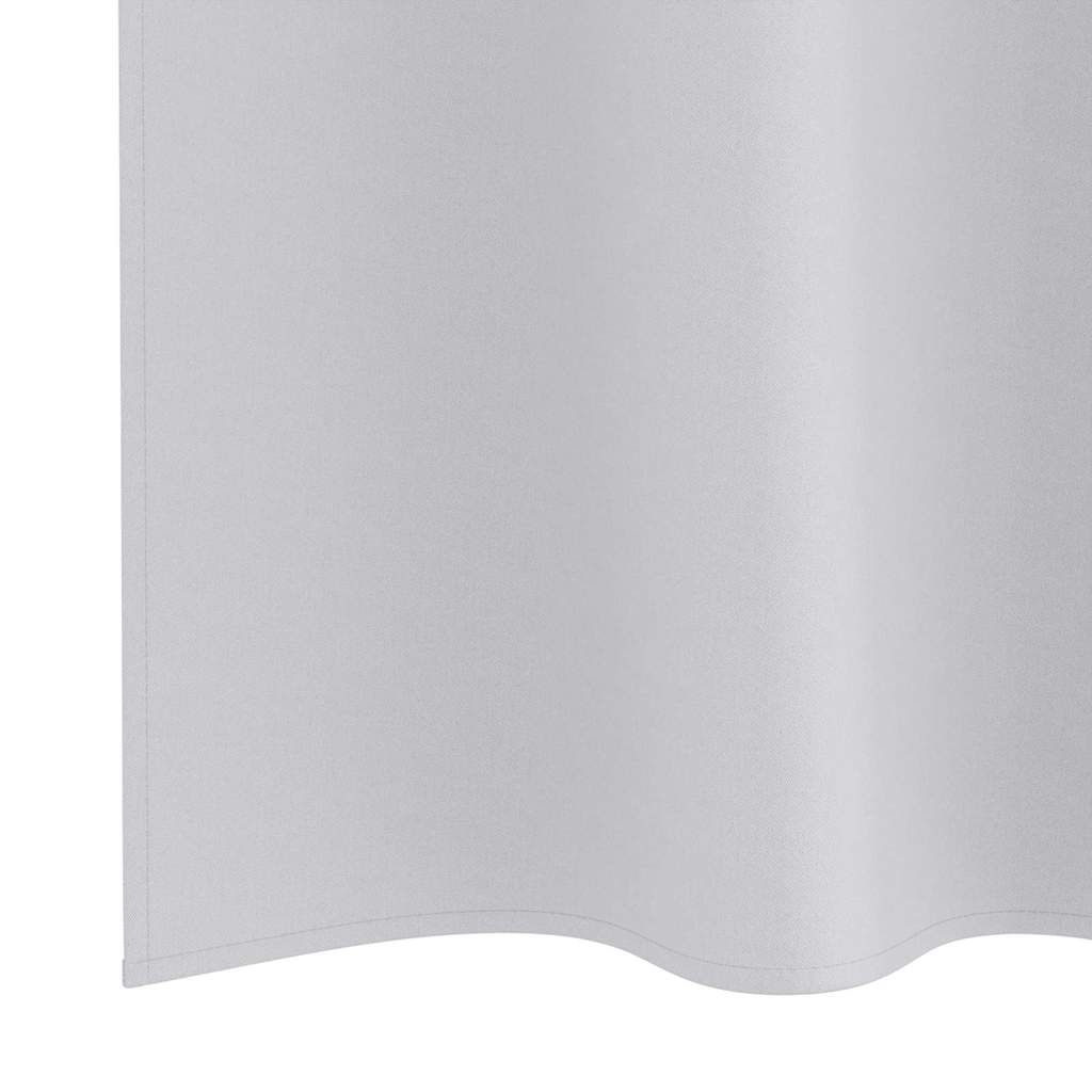 Verdunkelungs-Vorhänge mit Ringen 2 pcs Helles Grau