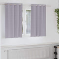 Verdunkelungs-Vorhänge mit Ringen 2 pcs Metallic Grau