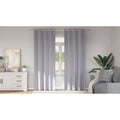 Verdunkelungs-Vorhänge mit Ringen 2 pcs Metallic Grau