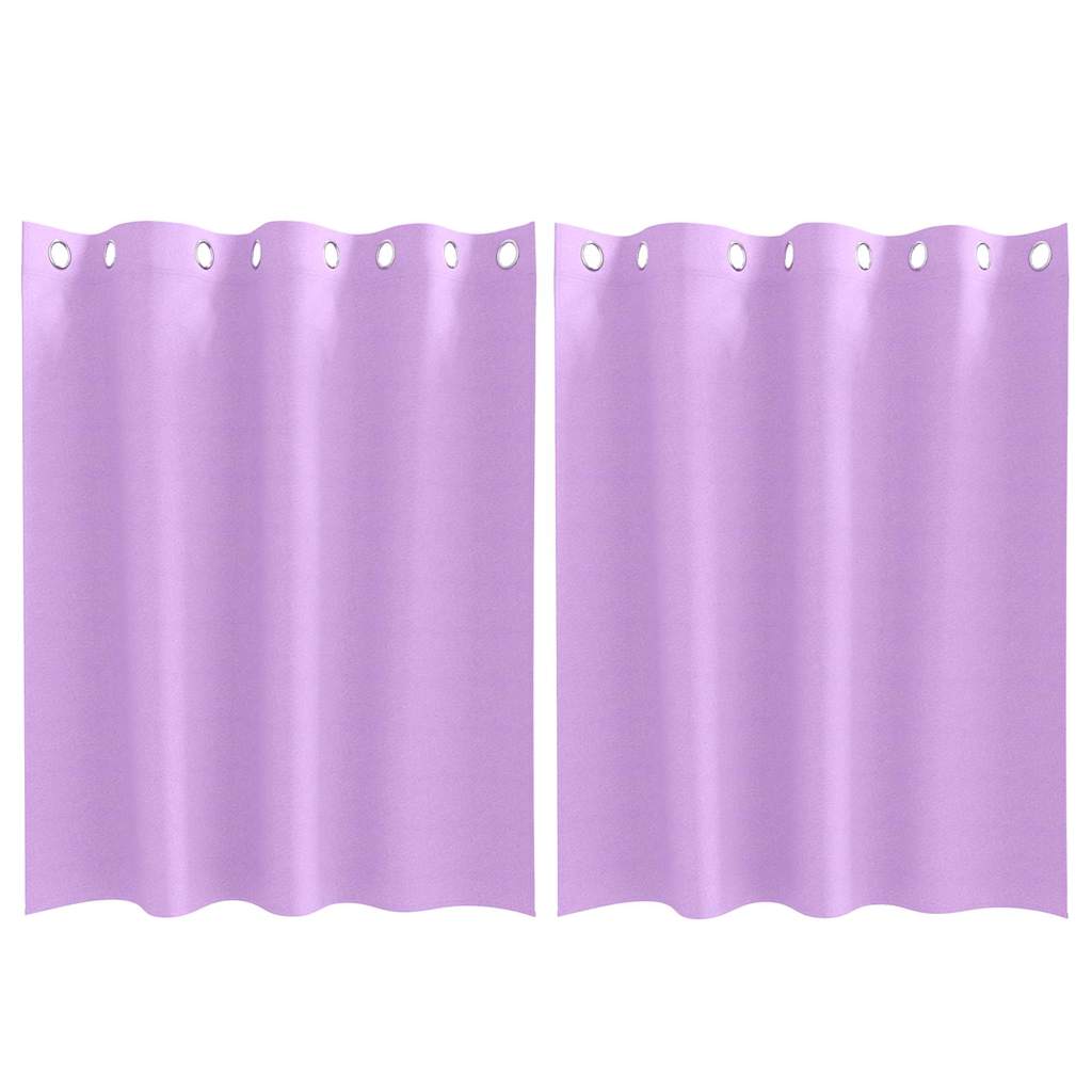 Verdunkelungs-Vorhänge mit Ringen 2 pcs Lila 140 x 140 cm