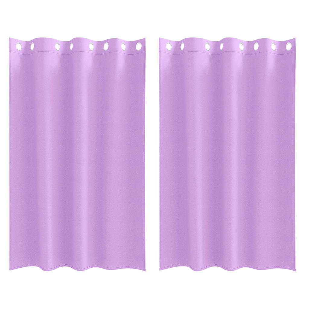 Verdunkelungs-Vorhänge mit Ringen 2 pcs Lila 175 x 140 cm