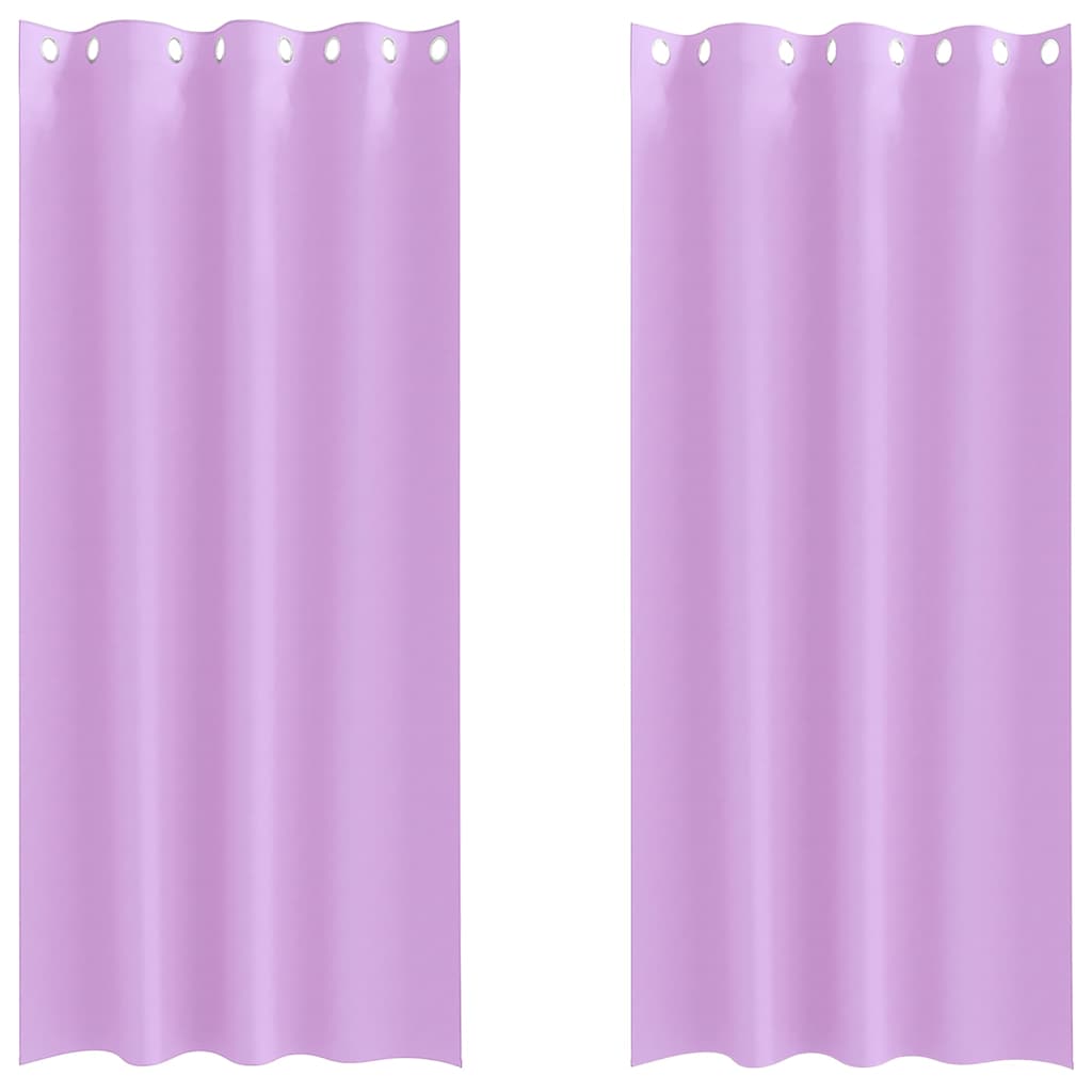 Verdunkelungs-Vorhänge mit Ringen 2 pcs Lila 260 x 140 cm