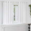 Verdunkelungs-Vorhänge mit Ringen 2 pcs Reinweiß 175 x 140 cm