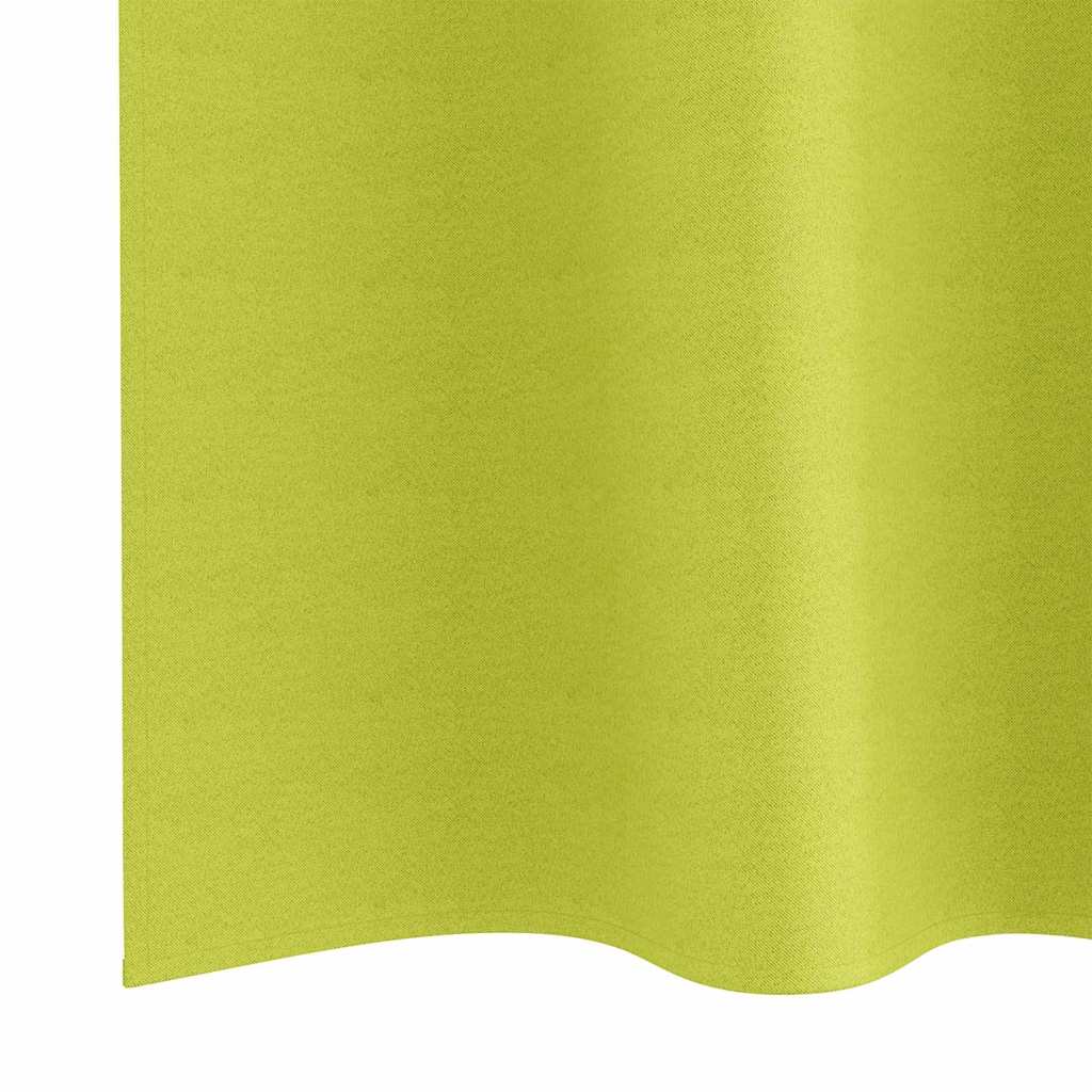 Verdunkelungs-Vorhänge mit Ringen 2 pcs Grün 225 x 140 cm