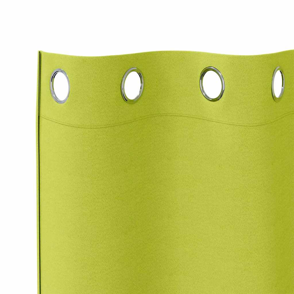 Verdunkelungs-Vorhänge mit Ringen 2 pcs Grün 245 x 140 cm
