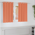 Verdunkelungs-Vorhänge mit Ringen 2 pcs Terrakotta 140 x 140 cm