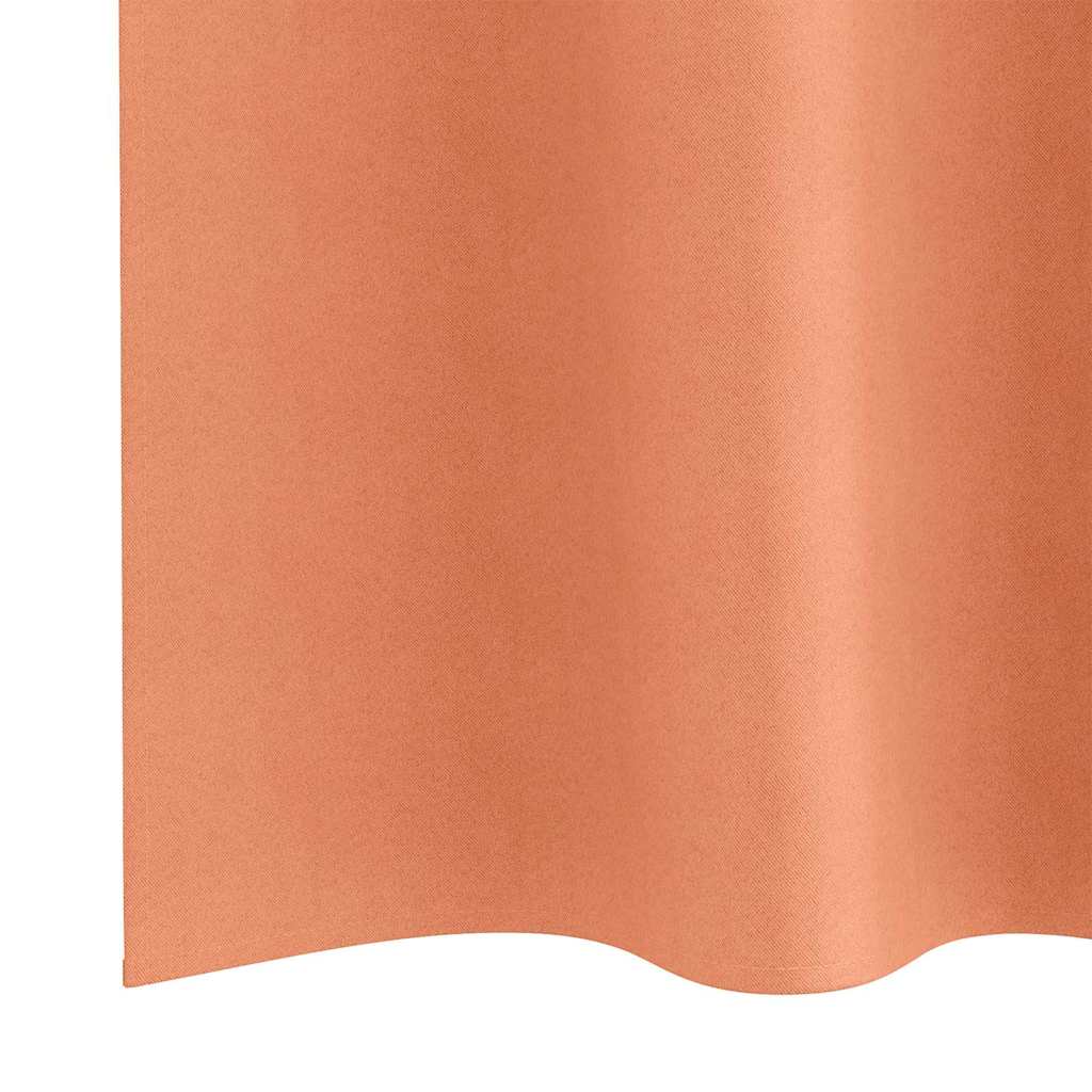 Verdunkelungs-Vorhänge mit Ringen 2 pcs Terrakotta 225 x 140 cm