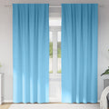 Verdunkelungs-Vorhänge mit Ringen 2 pcs Himmelblau 260 x 140 cm