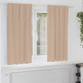 Verdunkelungs-Vorhänge mit Ringen 2 pcs Taupe 175 x 140 cm