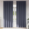 Verdunkelungs-Vorhänge mit Ringen 2 pcs Anthrazit 225 x 140 cm