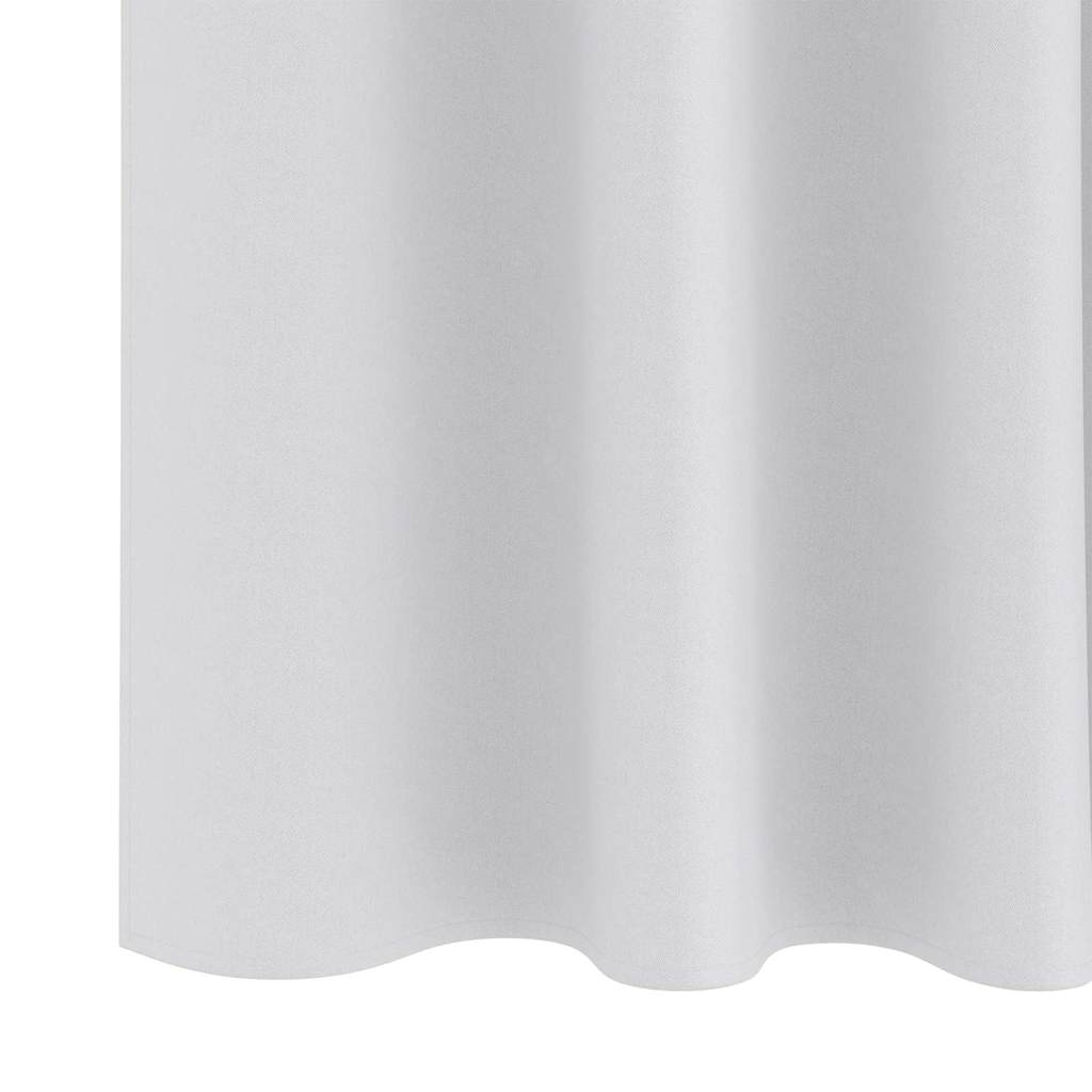 Verdunkelungs-Vorhänge mit Ringen 2 pcs Helles Grau