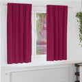 Verdunkelungs-Vorhänge mit Ringen 2 pcs Weinrot 175 x 140 cm