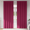 Verdunkelungs-Vorhänge mit Ringen 2 pcs Weinrot 260 x 140 cm