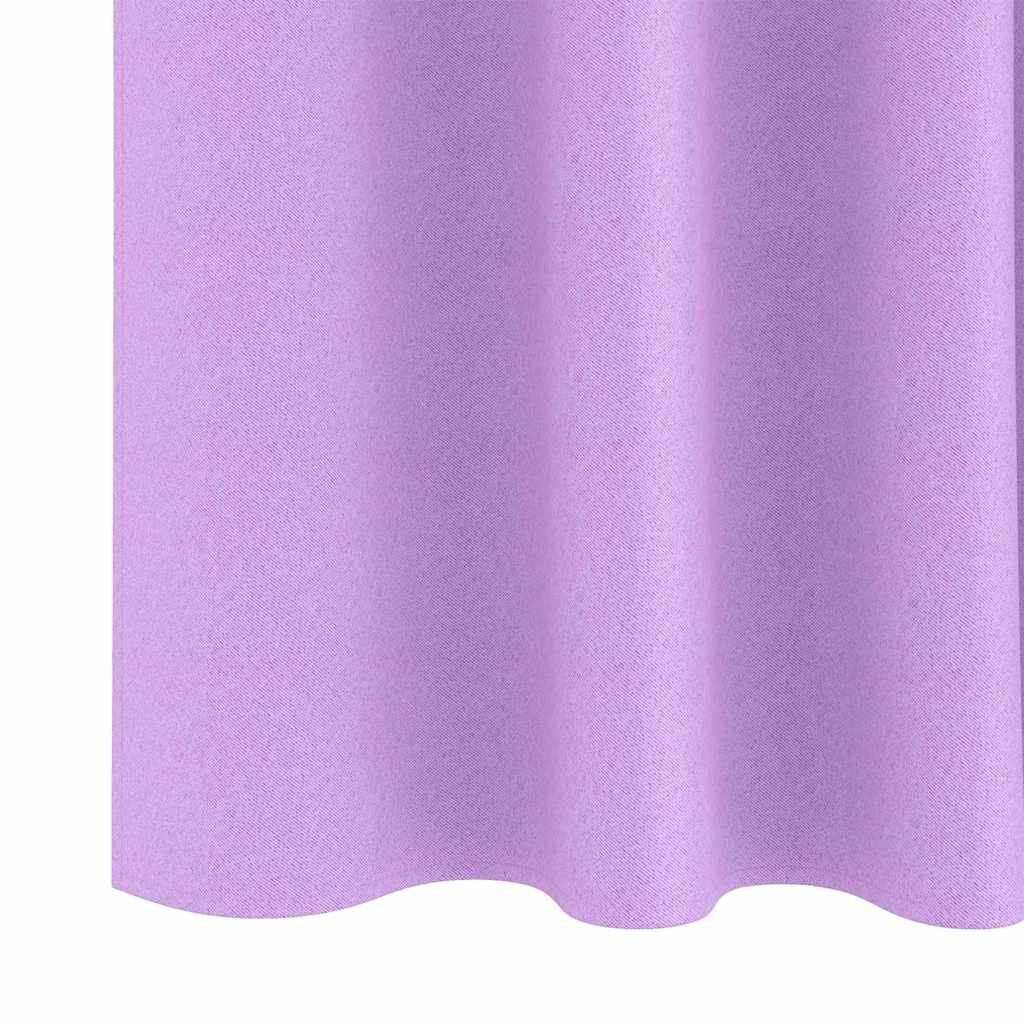 Verdunkelungs-Vorhänge mit Ringen 2 pcs Lila 140 x 140 cm