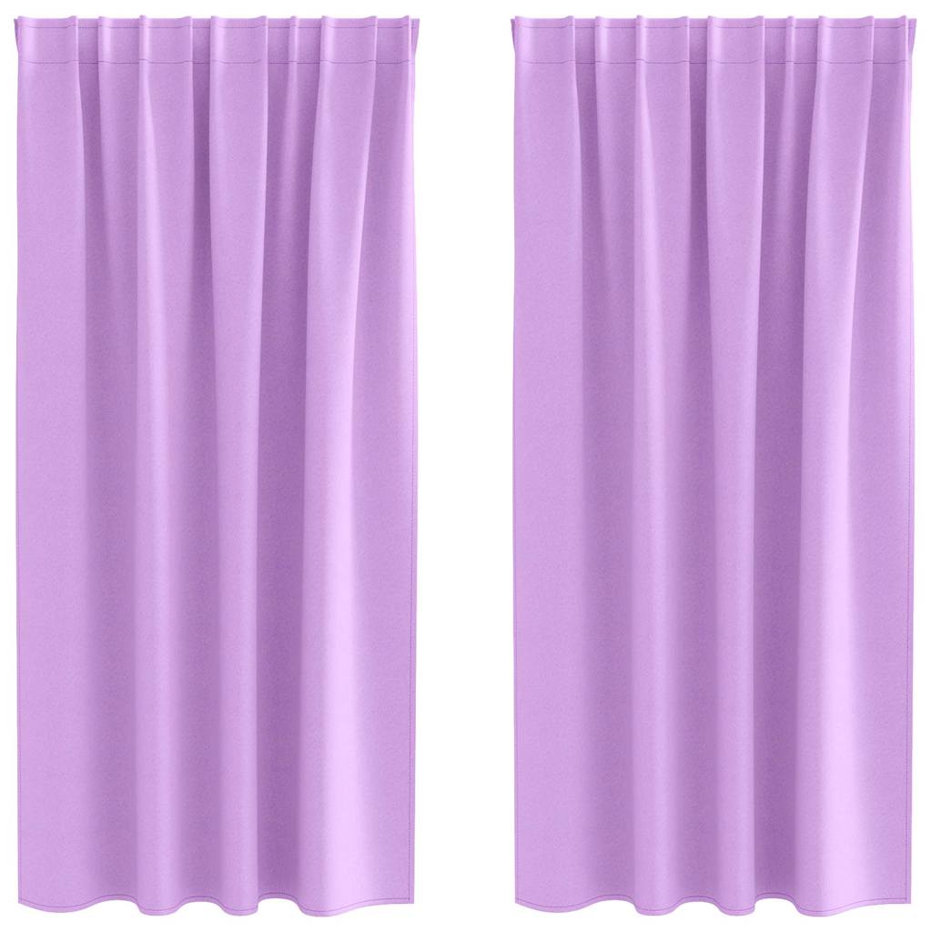 Verdunkelungs-Vorhänge mit Ringen 2 pcs Lila 175 x 140 cm