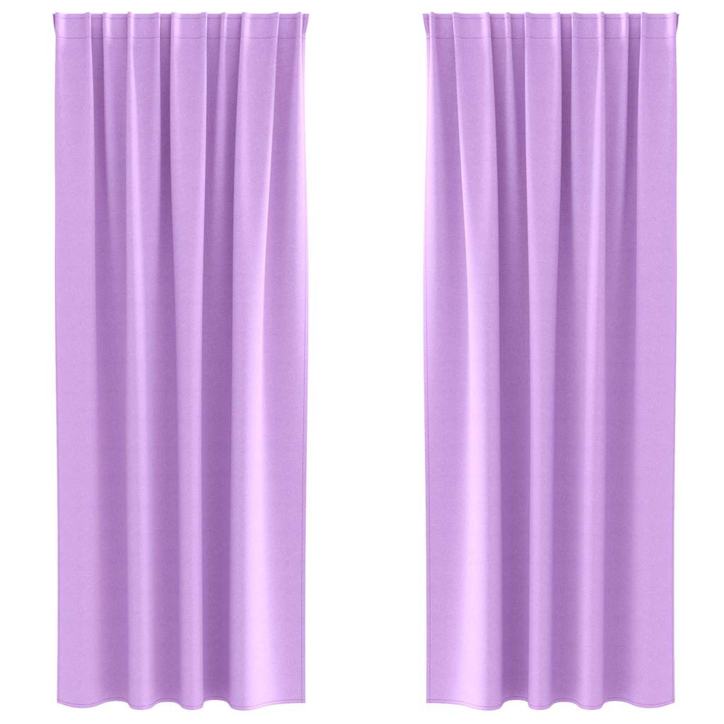 Verdunkelungs-Vorhänge mit Ringen 2 pcs Lila 260 x 140 cm