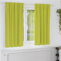 Verdunkelungs-Vorhänge mit Ringen 2 pcs Grün 175 x 140 cm