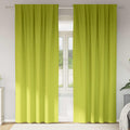 Verdunkelungs-Vorhänge mit Ringen 2 pcs Grün 260 x 140 cm