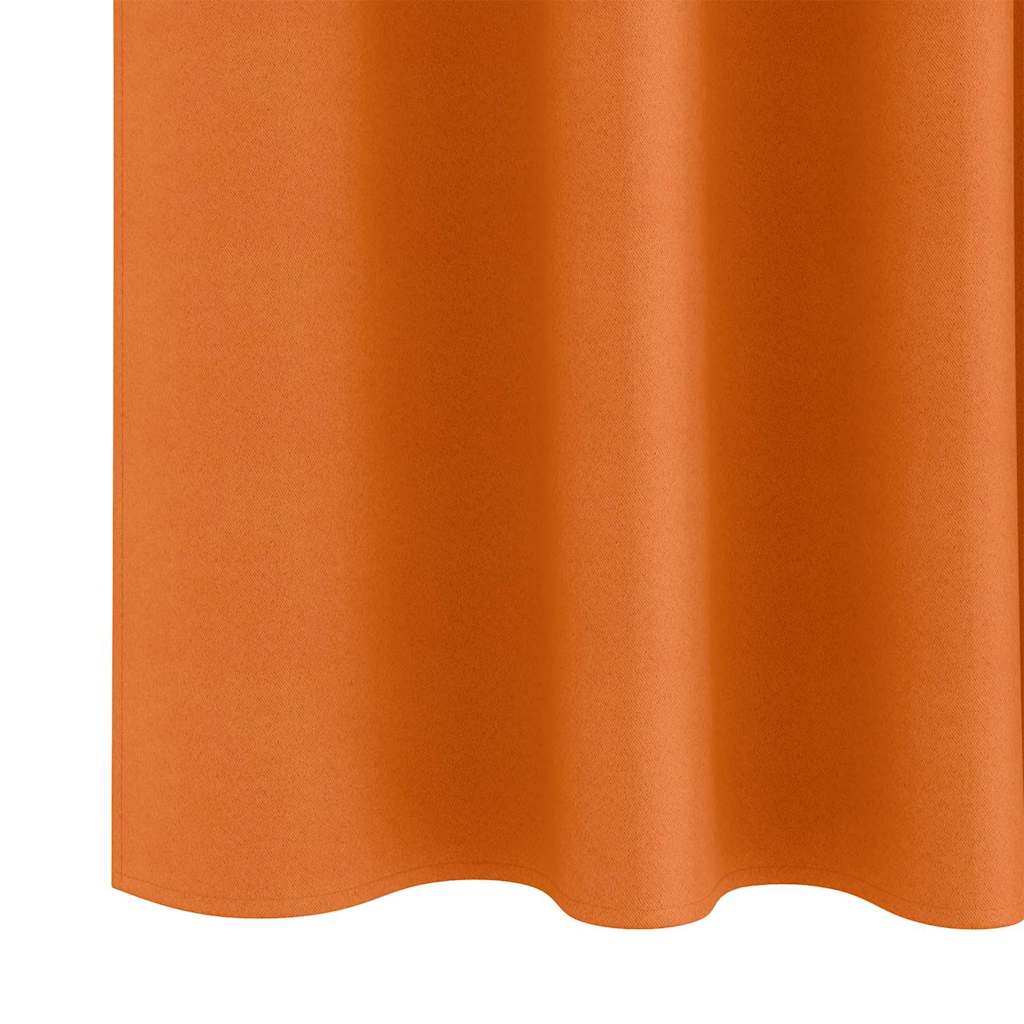 Verdunkelungs-Vorhänge mit Ringen 2 pcs Orange 175 x 140 cm
