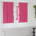 Verdunkelungs-Vorhänge mit Ringen 2 pcs Helles Pink