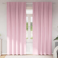 Verdunkelungs-Vorhänge mit Ringen 2 pcs Babyrosa 260 x 140 cm