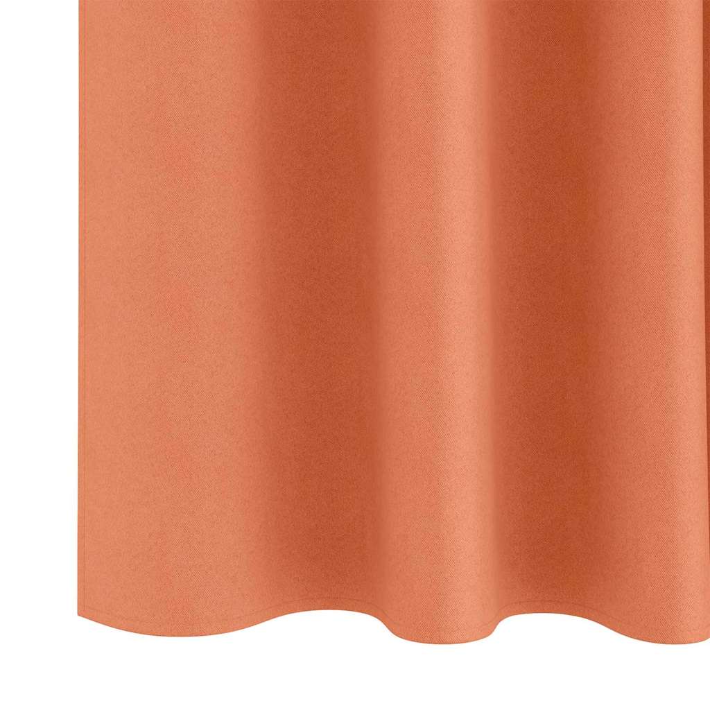 Verdunkelungs-Vorhänge mit Ringen 2 pcs Terrakotta 245 x 140 cm