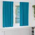 Verdunkelungs-Vorhänge mit Ringen 2 pcs Türkis 175 x 140 cm