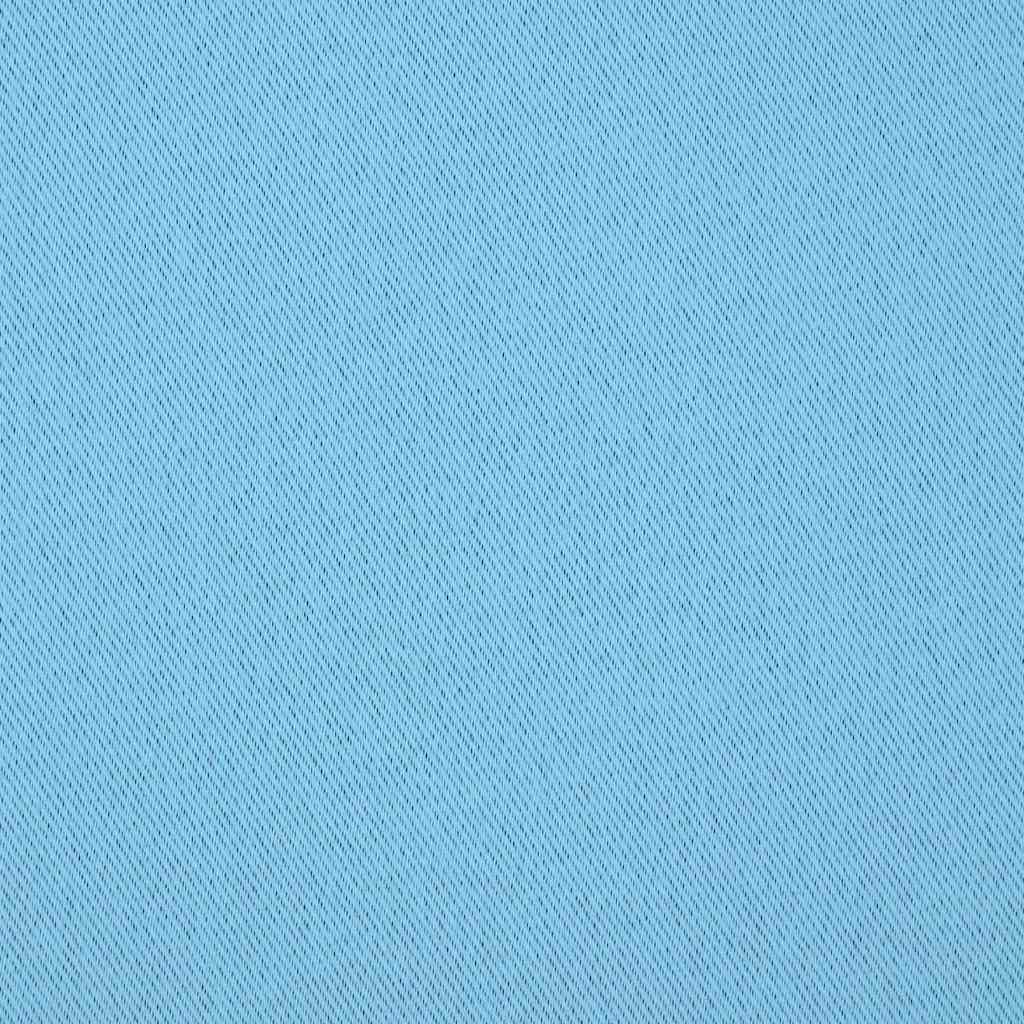 Verdunkelungs-Vorhänge mit Ringen 2 pcs Himmelblau 225 x 140 cm