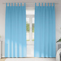 Verdunkelungs-Vorhänge mit Ringen 2 pcs Himmelblau 260 x 140 cm